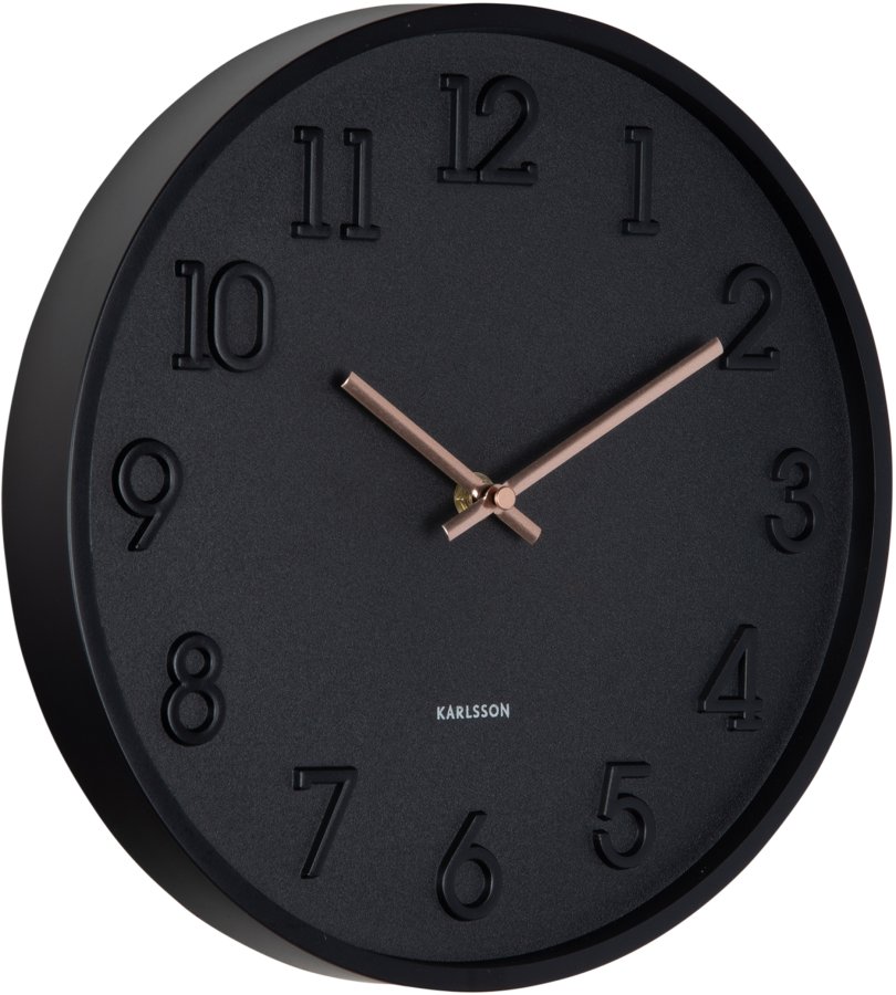 Karlsson Designové nástěnné hodiny 6041BK - Hodinky Karlsson