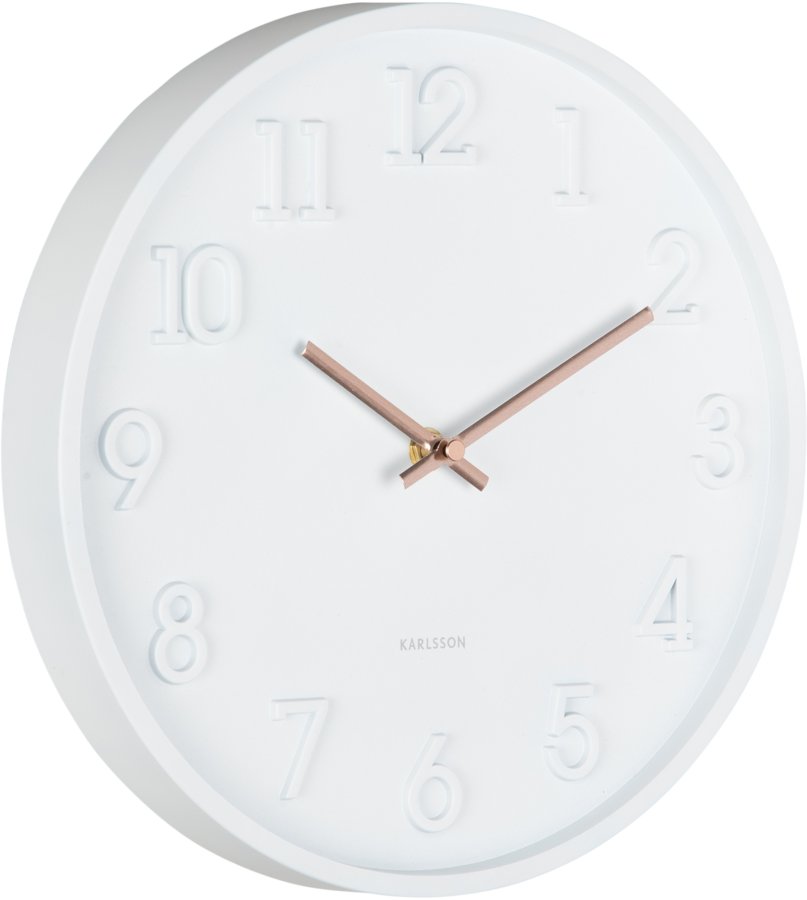 Karlsson Designové nástěnné hodiny 6041WH