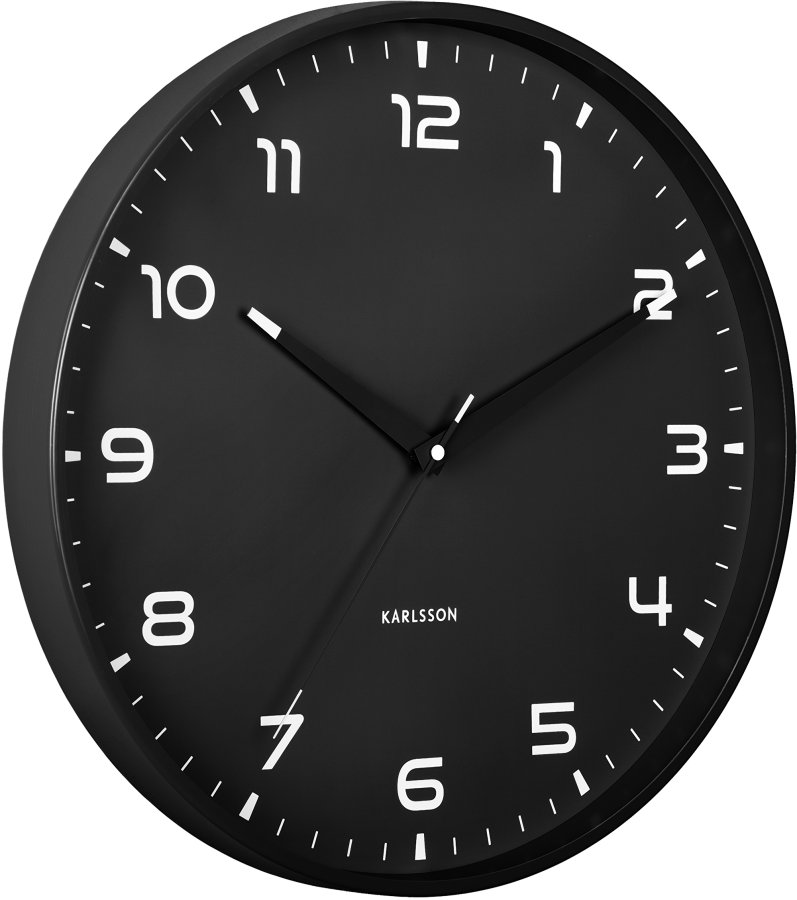 Karlsson Designové nástěnné hodiny 6053BK - Hodinky Karlsson