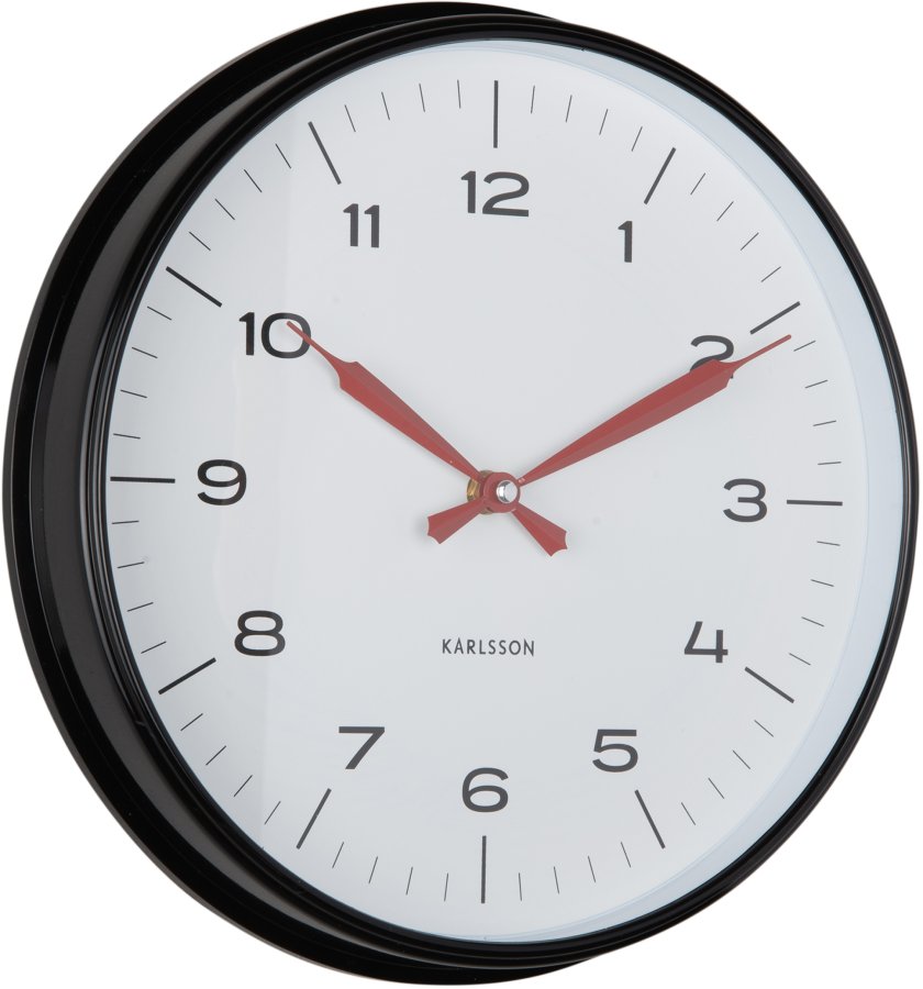 Karlsson Designové nástěnné hodiny 6056BK - Hodinky Karlsson