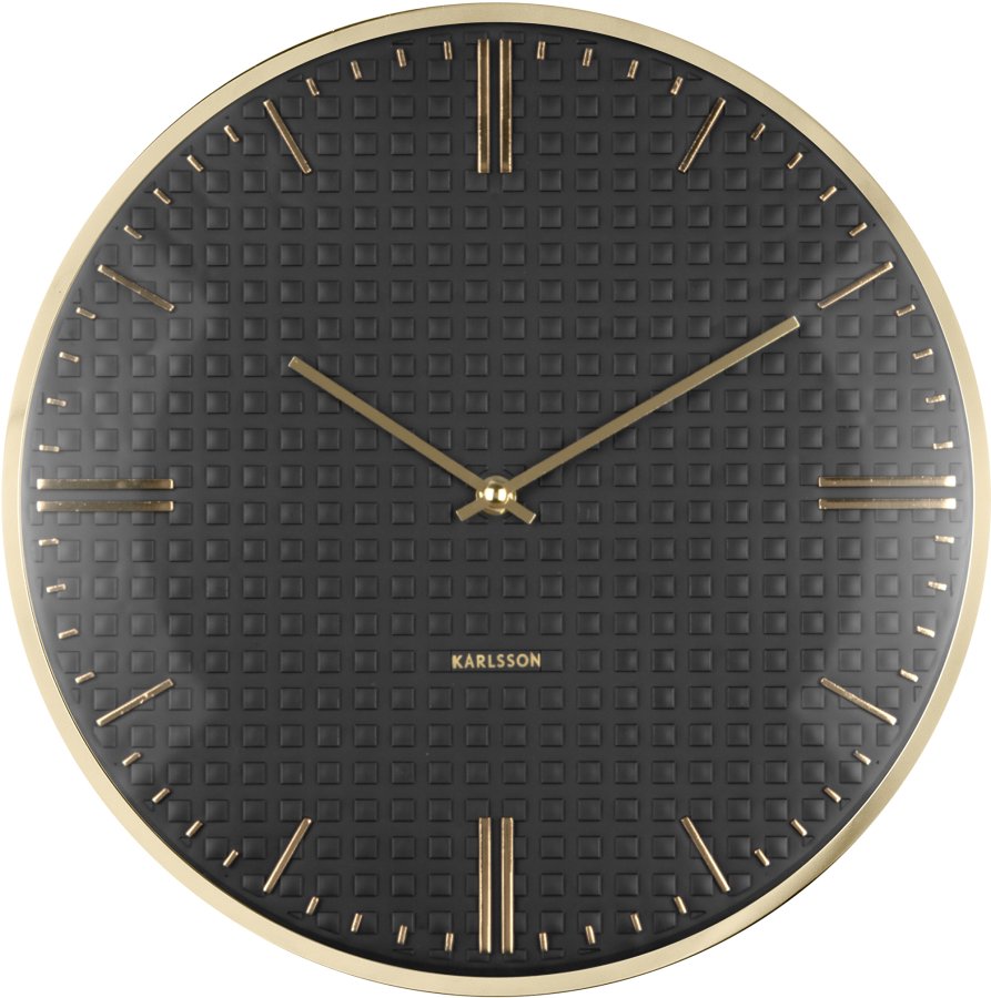 Karlsson Designové nástěnné hodiny 6091BK - Hodinky Karlsson