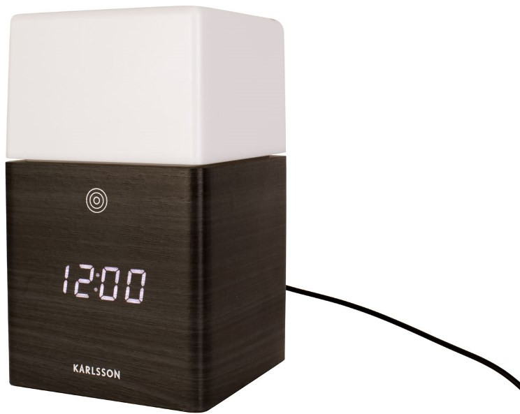 Karlsson Designový digitální budík/hodiny s LED osvětlením KA5798BK - Hodinky Karlsson