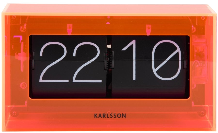 Karlsson Designové nástěnné/stolní překlápěcí hodiny KA5976OR Karlsson Designové nástěnné/stolní překlápěcí hodiny KA5976OR - Hodinky Karlsson