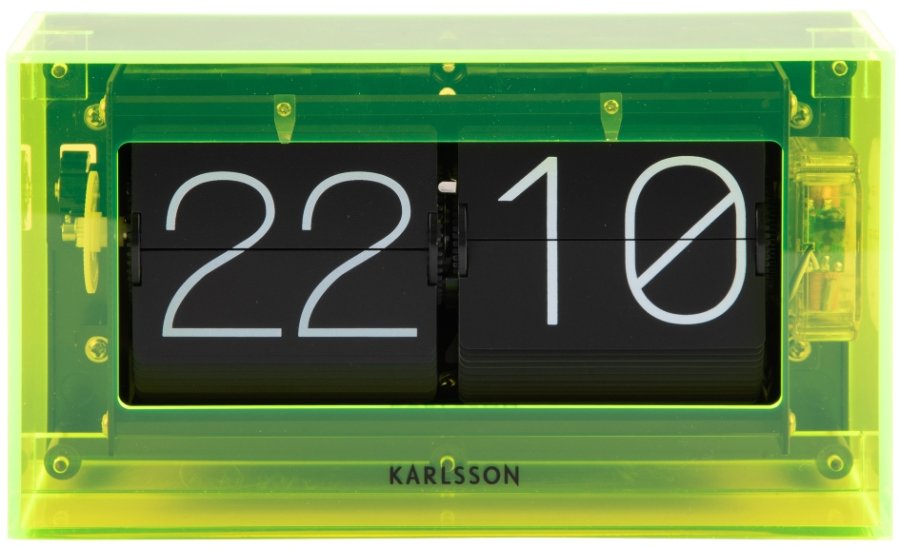Karlsson Designové nástěnné/stolní překlápěcí hodiny KA5976YE Karlsson Designové nástěnné/stolní překlápěcí hodiny KA5976YE - Hodinky Karlsson