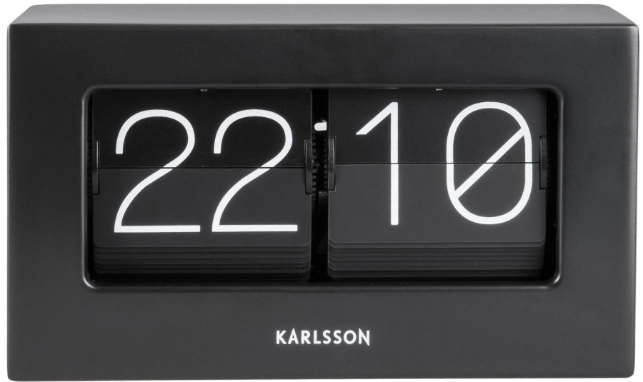 Karlsson Překlápěcí stolní hodiny KA5620BK Karlsson Překlápěcí stolní hodiny KA5620BK - Hodinky Karlsson
