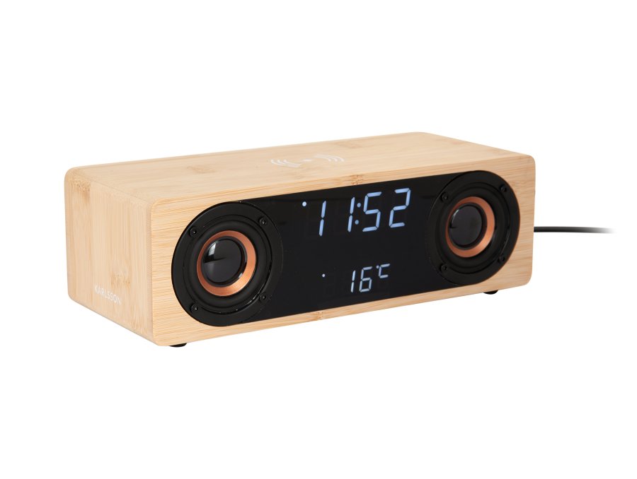 Karlsson Radiobudík s&nbsp;nabíječkou a&nbsp;Bluetooth reproduktorem 6059WD - Hodinky Karlsson