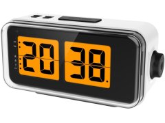Lowell Digitální stolní překlápěcí hodiny řízené signálem JD9042B