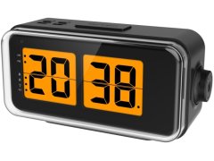Lowell Digitální stolní překlápěcí hodiny řízené signálem JD9042N