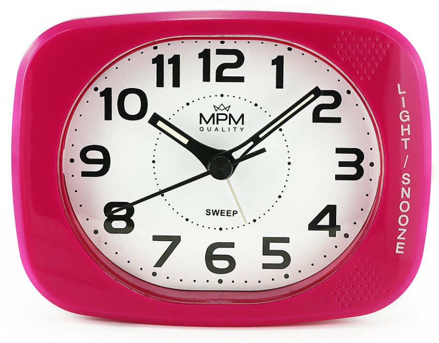 MPM Quality Budík C01.3254 Pink MPM Quality Budík C01.3254 Pink - Hodinky MPM Quality