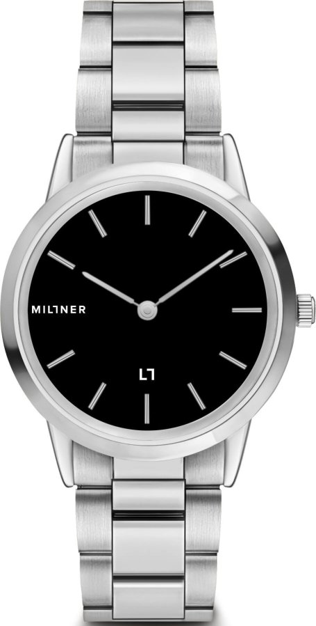 Millner Chelsea S - Silver Black - Hodinky Millner