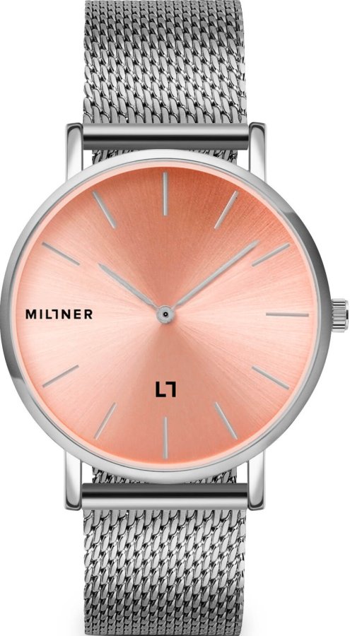Millner Mayfair S Silver Pink 36 mm 8425402504505 - Hodinky Millner
