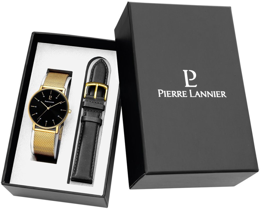 Pierre Lannier Set hodinek a řemínku - Cityline 378B032 - Hodinky Pierre Lannier