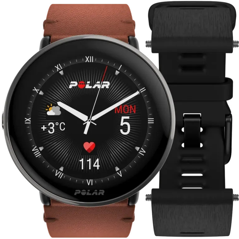 Polar Polar Ignite 3 Titanium SET s náhradním řemínkem, vel. M-L - Hodinky Polar