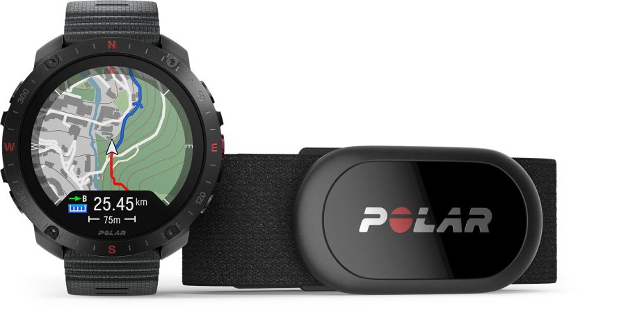 Polar SET Sporttester Grit X2 Pro HR, S-L, černá A0035215 + hrudní snímač Polar H10 - Hodinky Polar