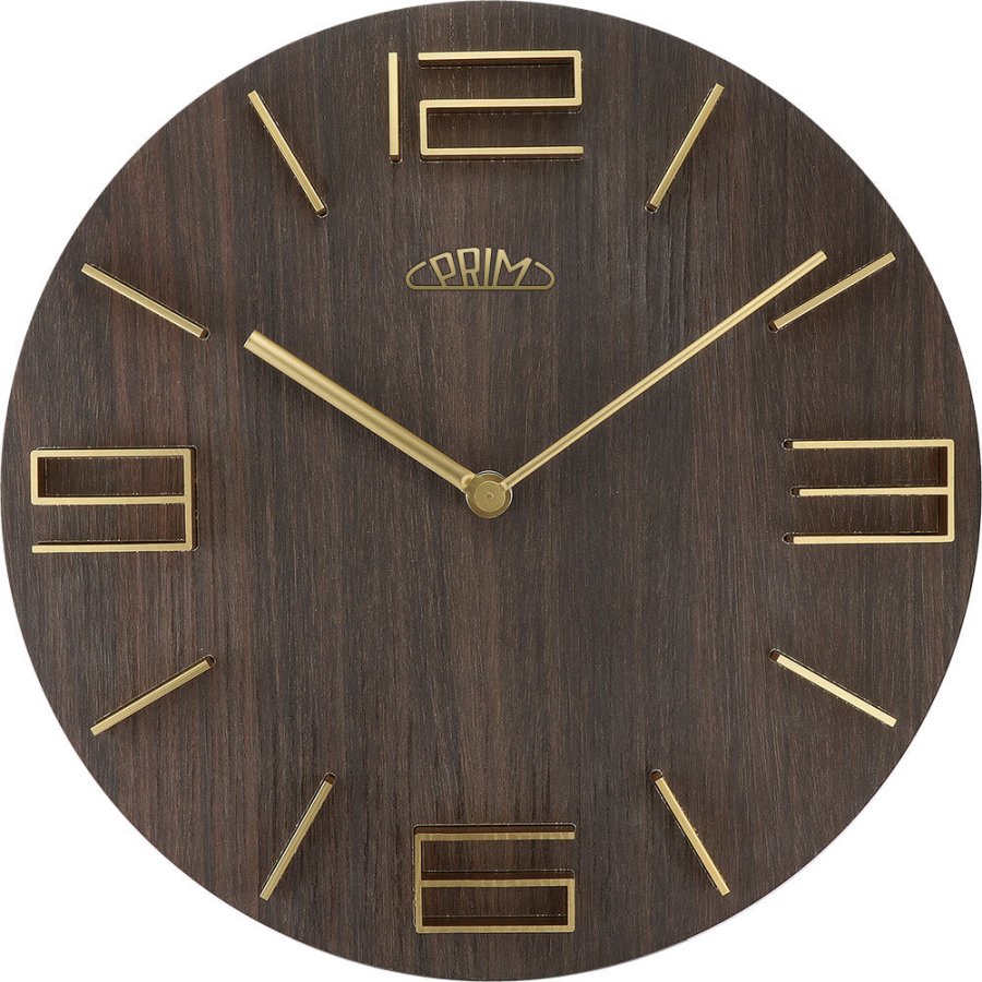 Prim Nástěnné hodiny Timber Breezy II E01P.4083.54 Prim Nástěnné hodiny Timber Breezy II E01P.4083.54 - Hodinky Prim