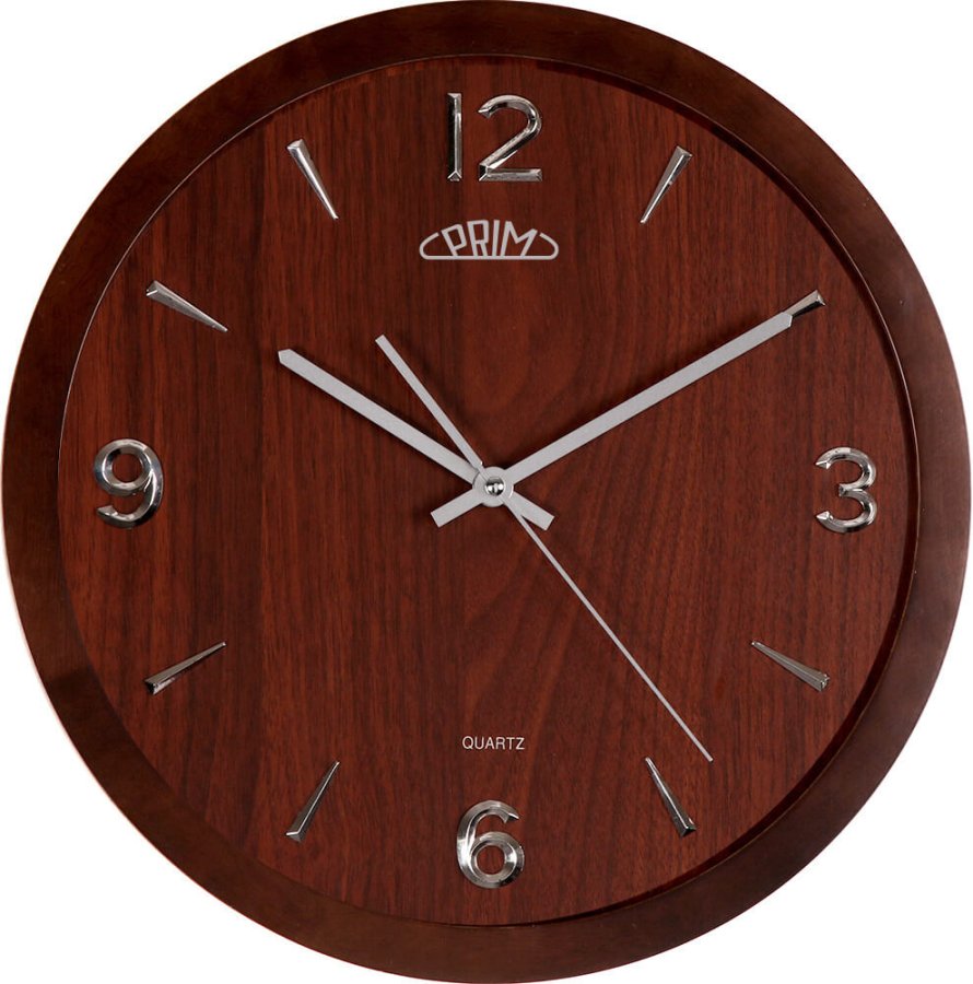 Prim Nástěnné hodiny Wood Style III E07P.3886.54 Prim Nástěnné hodiny Wood Style III E07P.3886.54 - Hodinky Prim