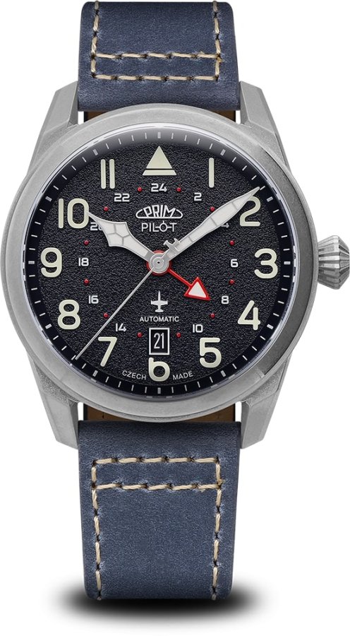 Prim Pilot Dual Time GMT Automatic Limited Edition 50 pcs - A W91P.13250.A - Hodinky Prim