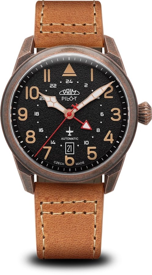 Prim Pilot Dual Time GMT Automatic Limited Edition 50 pcs - C W91P.13250.C - Hodinky Prim