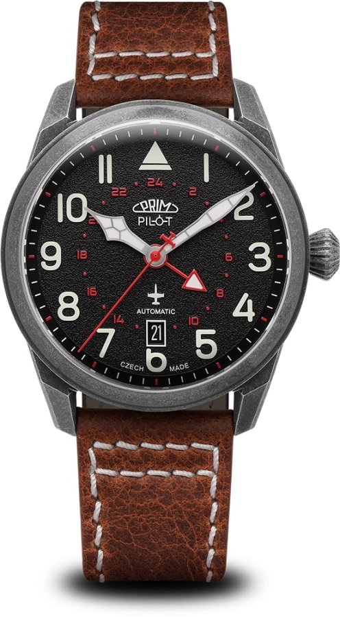 Prim Pilot Dual Time GMT Automatic Limited Edition 50 pcs - D W91P.13250.D - Hodinky Prim