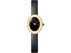 Rosefield Ovale Black Matte Black Leather Gold OVBGLG-OV18