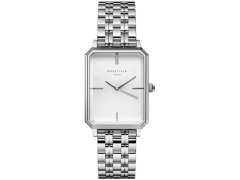 Rosefield The Octagon White Sunray Steel Silver OCWSS-O41