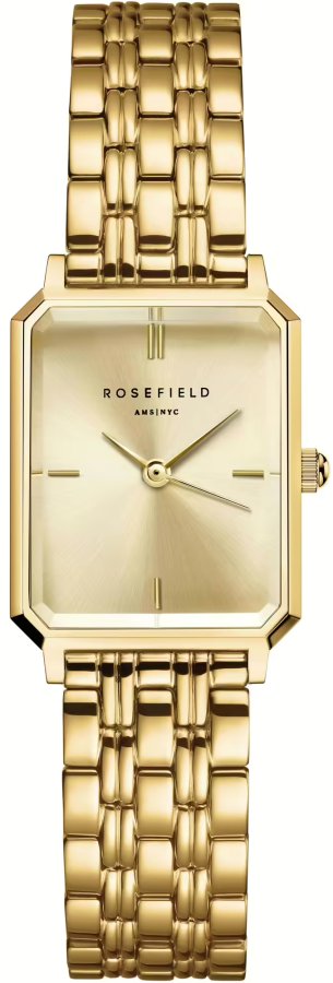 Rosefield Octagon XS Champagne Gold Steel OCGSG-O82 - Hodinky Rosefield