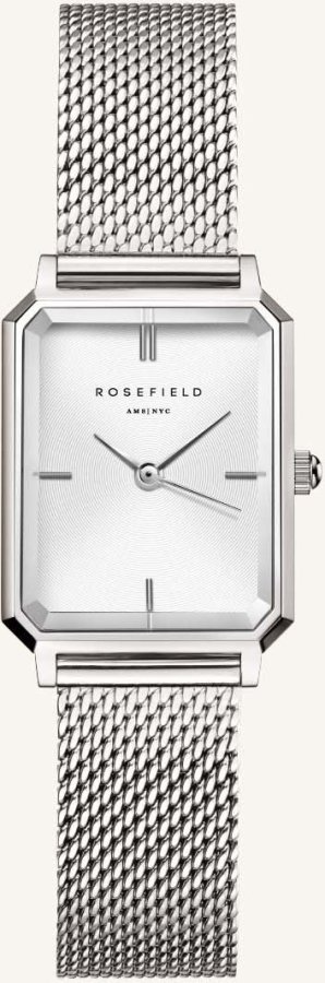 Rosefield The Octagon XS Mesh Silver OWSMS-O74 - Hodinky Rosefield