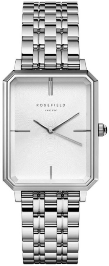 Rosefield The Octagon White Sunray Steel Silver OCWSS-O41