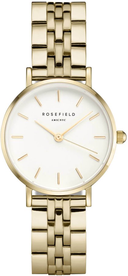 Rosefield The Small Edit White Steel Gold 26WSG-267 - Hodinky Rosefield