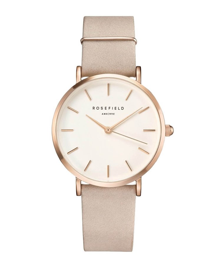 Rosefield The West Village Soft Pink Rosegold - Hodinky Rosefield