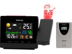 Sencor Meteorologická stanice s projekcí a bezdrátovým snímačem SWS 5400