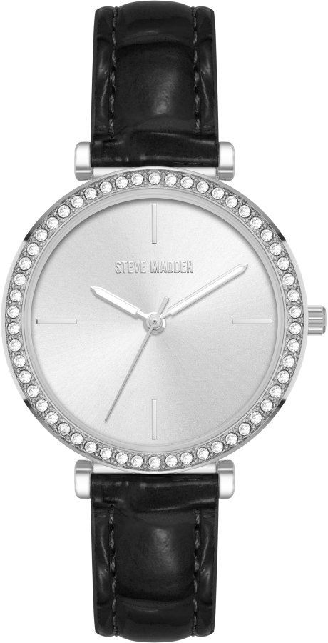 Steve Madden Analogové hodinky SM-8095SVBK