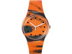 Swatch Barns-Grahams Orange and Red on Pink SUOZ362