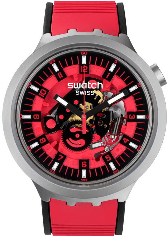 Swatch Big Bold Red Juicy SB07S110 - Hodinky Swatch
