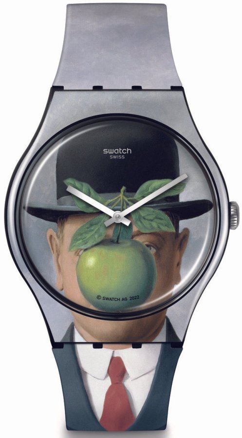 Swatch Le Fils de l`homme by Rene Magritte SUOZ350 - Hodinky Swatch