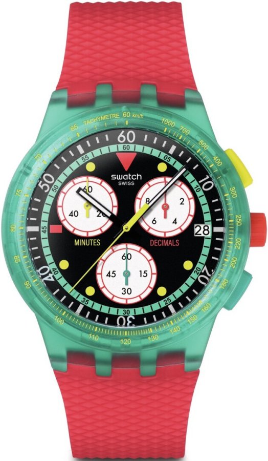 Swatch Neon Emerald Chrono SUSG409 - Hodinky Swatch