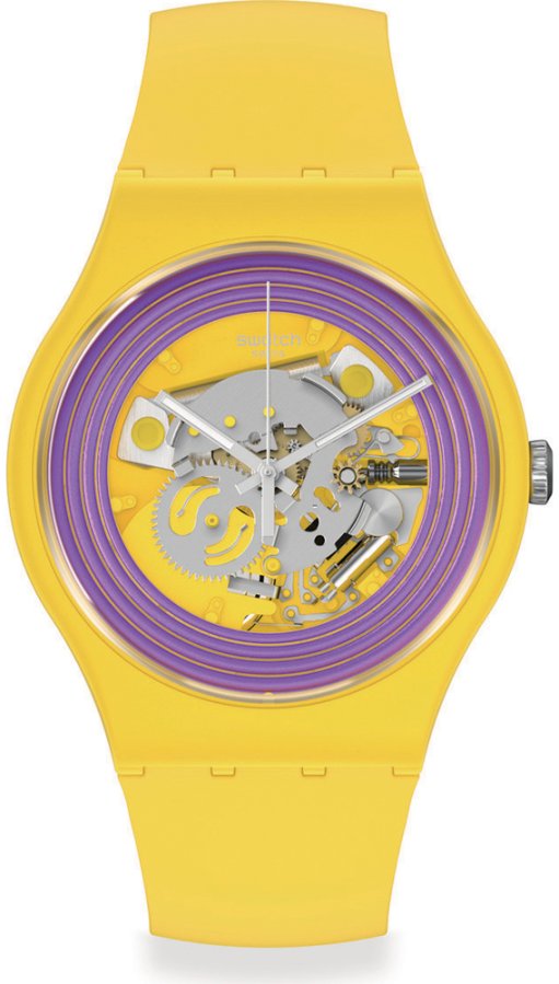 Swatch Purple Rings Yellow SO29J100 - Hodinky Swatch