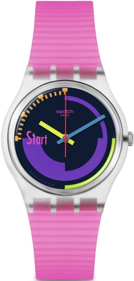 Swatch Neon Pink Podium SO28K111 - Hodinky Swatch
