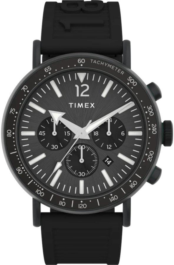 Timex Standard Tachymeter Chronograph Eco-Friendly Resin Strap TW2V71900 - Hodinky Timex