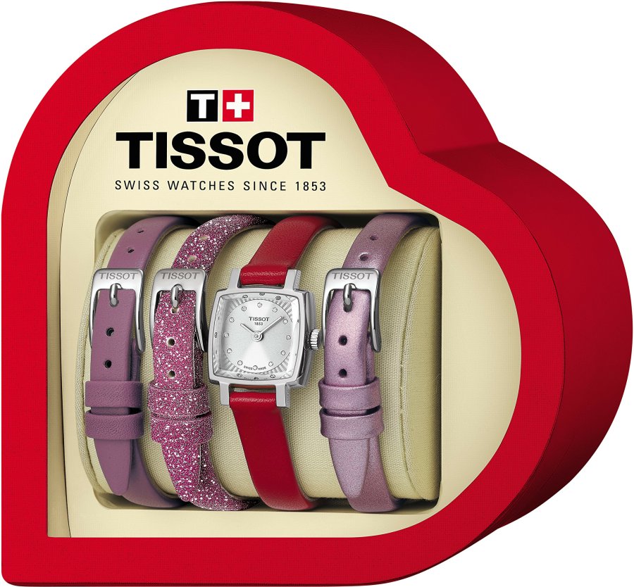 Tissot SET Lovely Square Valentines T058.109.16.036.00 - Hodinky Tissot