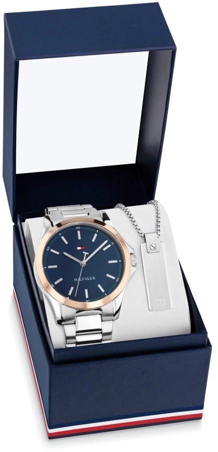 Tommy Hilfiger Dárkový set + náhrdelník 2770192 Tommy Hilfiger Dárkový set + náhrdelník 2770192 - Hodinky Tommy Hilfiger