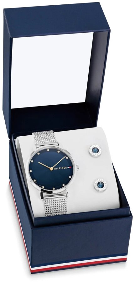 Tommy Hilfiger Dárkový set + náušnice 2770193 Tommy Hilfiger Dárkový set + náušnice 2770193 - Hodinky Tommy Hilfiger