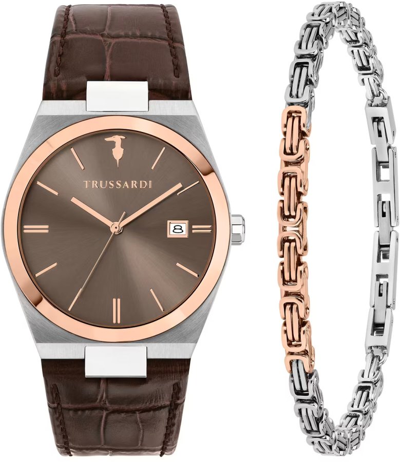 Trussardi Dárkový set T-Milano R2451175001 + náramek