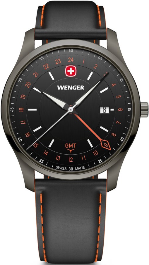 Wenger City GMT Quartz 01.1442.106 - Hodinky Wenger