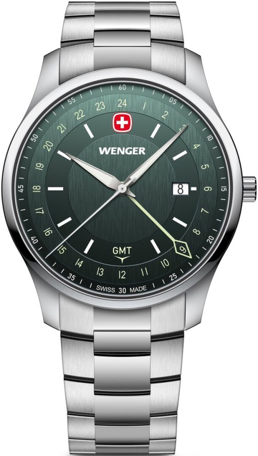 Wenger City GMT Quartz 01.1442.107 - Hodinky Wenger