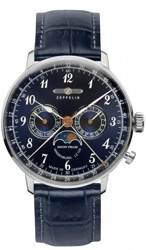 Zeppelin LZ 129 Hindenburg Chronograph Moonphase 7036-3 - Hodinky Zeppelin