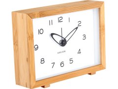 Budíky Karlsson Designové hodiny s&nbsp;budíkem 6034WH