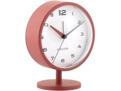 Budíky Karlsson Designové stolní hodiny s&nbsp;budíkem 6027RD