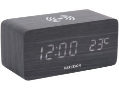 Budíky Karlsson Designový LED budík - hodiny KA5933BK