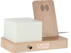 Budíky Karlsson Digitální stolní hodiny s&nbsp;lampou a&nbsp;nabíječkou 6079WD